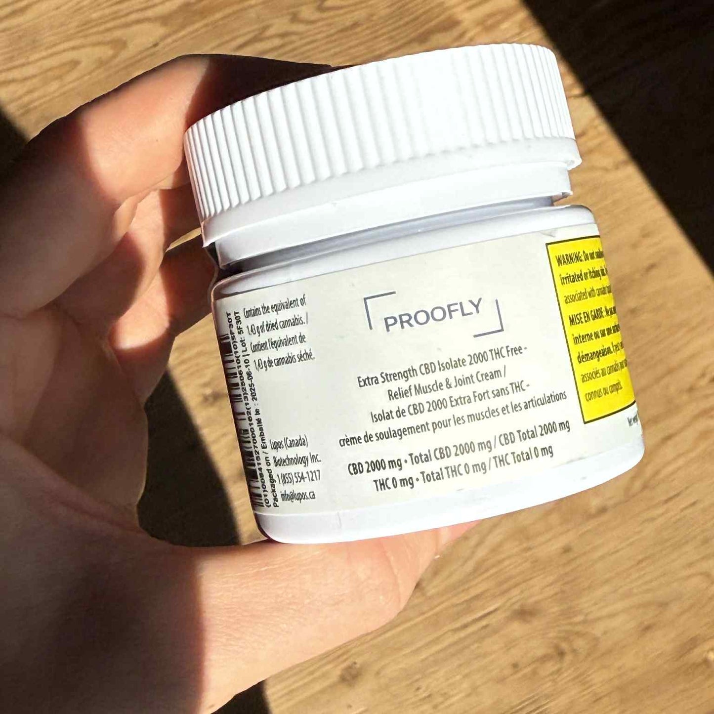 Proofly military grade muscle relief